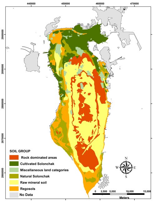 Bahrain Soil Map